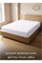 1Pc Queen Fitted Sheet - 600Tc 100% Cotton 1 INCH Stripe Sateen Weave,elasticized deep pocket Cotton White 180x200cm - 2
