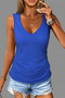 New Season Women's Strap Deep V-Neck Viscose Blouse - 2