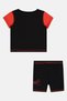 Toddlers Boy 2 Pieces Brand Logo T-Shirt With Shorts Set, Black - 3