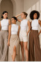 Women's 95% Cotton Half Turtleneck 4-Piece Sleeveless Undershirts - Stretchy & Soft Texture