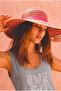 Gray Combed Cotton Long Summer Women's Dress - 3