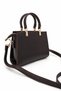 Livia Women's Gold Detailed Brown Crossbody Shoulder Bag - 3