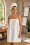 Women's Sauna Skirt and Hair Cap Set 100% Cotton - 3