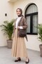 كارديجان قصير بنصف أكمام مخرم - بني - 2