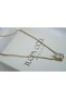 Kol566 Zircon Drop Stone Snake Chain Necklace - 2