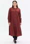 Hakim Collar Draped Long Women's Shirt - 4