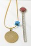 Gold Color Ayetel Kürsi and Four Kul Written Prayer Spiritual Statement Italian Chain Design Stainless Steel Necklace - 4