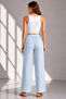 Intive Cool Comfort Muslin/Waffle Fabric Non-See-Through Cotton Breathable Textured Summer Pants - 2