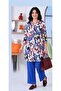Viscose Fabric Vibrant Patterned Women's Shirt Tunic