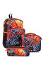 3-Piece School Bag Set Lunch Box Pencil Case Boys Primary School School Bag 3 Pieces Basket Patterned - 6