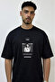 Billie Eilish_2 Design Printed Oversize Black T-Shirt