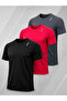 3-Pack Sporty Quick-Drying Breathable Athletic Technical T-Shirt with Reflective Detail