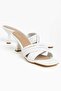 Palermo Women's Heeled Slippers with Cross Straps - 4