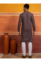Mens Embellished Cotton Kurta Set - 4