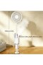 Pink Handheld Spray Fan with Mist – Dual-Purpose Portable Clip-On Fan and 4 Adjustable Wind Speed Mini Cooling Fan - 4