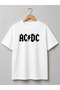 Custom Ac/Dc Design Printed Unisex Premium Cotton T-Shirt - 2