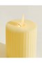 Ivory Floating Light Led Candle Set With Button Cell ( 3 Piece) - 6