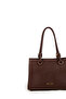 Textured Coffee Bag with Buckle Detail 0066 - 4
