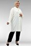 68035 Plus Size Maroken Shirt with Magic Button Detail - Ecru