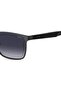 UV Protected Sunglasses Matte Ruthenium Black Frame Dark Grey Shaded Mirror Lens 57mm - HG-1328/S-SVK - 4