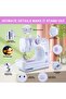 12-Stitch Electric Sewing Machine - Double Line and Double Speed - Portable Multifunctional Sewing Machine for Beginners and Kids - 3