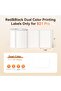 Red&Black Labels, Refill Sticker Papers for B21 Pro 300DPI Label Maker, Dual Color Printing (2''x1.18''/50x30mm) - 2