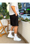 Baggy Fit Basic Gabardine Shorts - 3