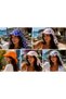 Women's Safari Tie-Back Hair Bandana, Visor Hat, Trendy Summer Beach Bandana - 5