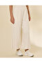 Women White Culotte Wideleg Pants