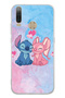 General Mobile Gm 10 Compatible Stitch Angel Patterned Transparent Phone Case