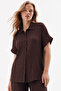 Premium Textured Patterned Wrinkled Fabric Women's Shirt and Pants Set - 2