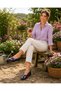 Zenne Floral Garden and Agriculture Women's Shoes 36-41 Black&Purple - 3