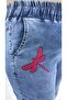Plus Size Special Design Series Butterfly Patterned Summer Women's Trousers - 4
