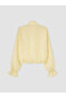 Lcw Modest Yellow High Neck Polka Dot Gathered Women's Tunic - 2