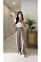 Venali Beige Linen Trousers - 4