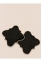 2 Pieces of Crystal Stone Noir Coffee Side Cocktail Presentation Napkins - 3