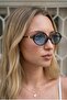 نظارات شمسية Wuhley Ellipse Leopard بإطار أزرق للجنسين خفيفة الوزن للغاية مع فلتر Uv400 - 4