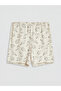 Vizyon New Season Crew Neck Printed Women's Shorts Pajama Set - 8