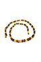 Certified Cube Model Double Color Adult Amber Necklace 60 cm 16 Gr - 3