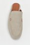Letty Beige Suede Leather Flat Sole Women's Loafer Slippers - 6