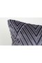 Gray Geometric Chenille Throw Pillow Cover Modern Decorative Soft Textured - 2