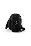 Large Size 37 cm Crinkle Water Repellent Lightweight Fabric Multi-Compartment Mother School Travel Shoulder Bag Black 1450 - 5