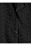 Ozmarka New Season Black Plus Size Brode Women's Shirt - 7