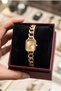 Luna Women's Steel Watch Gold Color Vintage Old Money Luxury Special Design Case Women's Wristwatch |   Limited Edition 2026 - 3