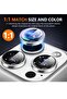 Camera Lens Protector for iPhone 16 Pro/16 Pro Max – HD Tempered Glass with Aluminum Ring (Silver) - 3