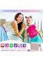 Karaoke Machine with 2 Microphones, Portable Mini Karaoke Speaker PA System for Adults & Kids (Pink) - 3
