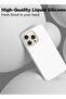 Compatible with iPhone 15 Pro Max Case, Liquid Silicone Case, Full Body Shockproof Protective Cover Slim Thin Phone Case with Soft Anti-Scratch Microfiber Lining, 6.7 inch-White - 5