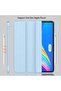 Sky Blue iPad Pro 11-Inch Case (2022/2021) - Smart Trifold Stand with Pencil Holder - 3