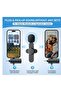 Dual Wireless Lavalier Lapel Microphone for iPhone, Android, Camera-Cordless Double Mics Plug-Play - 3