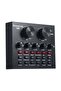 Intelligent Volume Adjustable Audio Mixer Sound Card with Multi-Channel Input, Real-Time Voice Effects